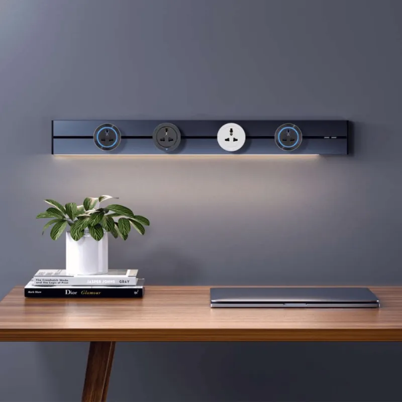 Nexen-Slim-E-Bar-Surface-Plus-Collection-with-Plugs-800x800.png Nexen Pro Surface Plus Power Track with LED Light (Track Only , No Installation) - Image 1